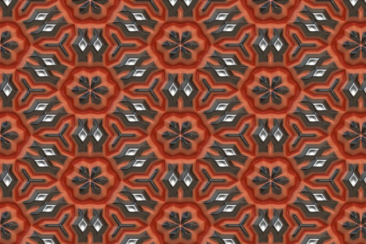 Keramik Dinding Ruang Tamu Setengah Badan Motif Etnik